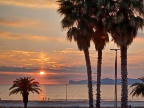 Orange Sunset, seaview & beach front
